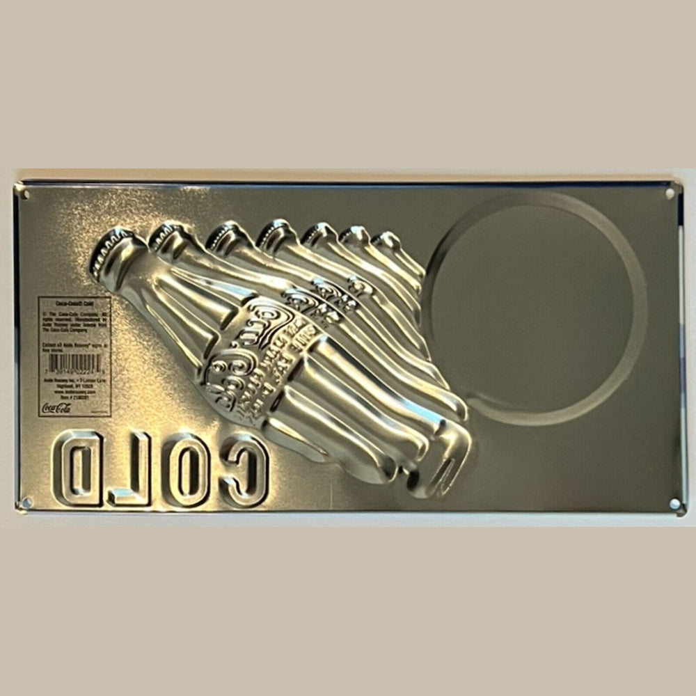 Drink Coca-Cola Delicious & Refreshing Premium Embossed 18.13 x 8.63 Metal Sign Home & Garden:Home Décor:Plaques & Signs Style Your Walls
